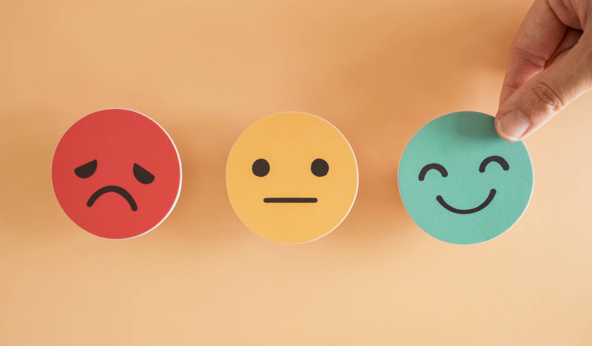 Emoji yang menunjukkan berbagai ekspresi emosi