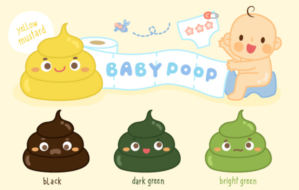Berbagai warna feses bayi