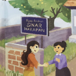 Buku Binar dan Pohon Terang, Mengajarkan Anak Berbagi di Hari Natal